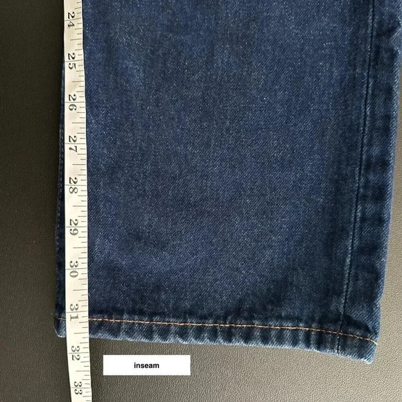 Gap Original Fit Jeans Mens 31 x 34 Dark Wash Button Fly (actual 32 x 31.50) - Picture 9 of 12